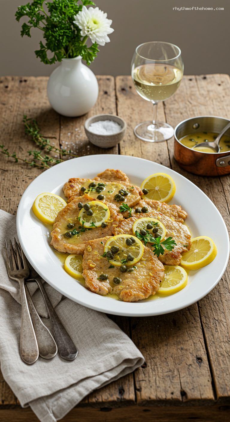 Lemon Scaloppine with White Wine Pan Sauce