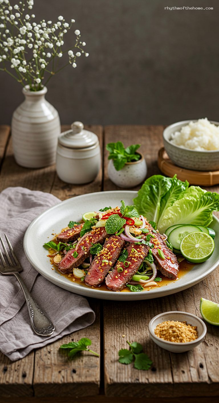 Nam Tok Neua: Thai Waterfall Beef Salad