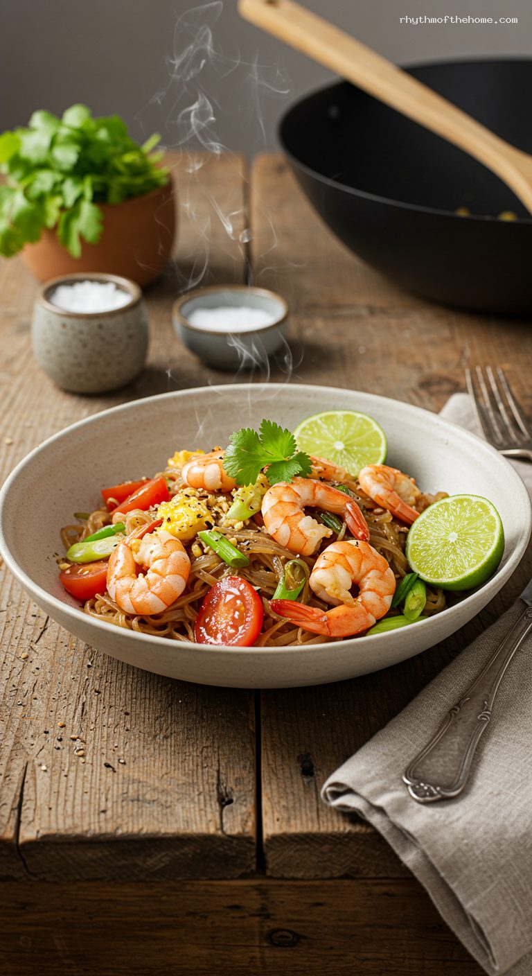 Pad Woon Sen with Shrimp or Chicken