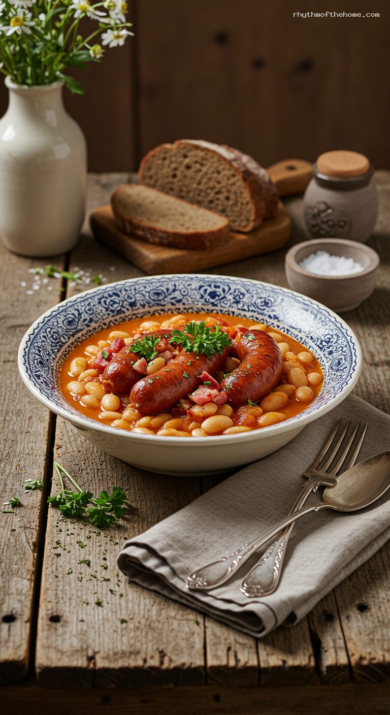 Polish Baked Beans with Kiełbasa and Smoky Tomato Sauce