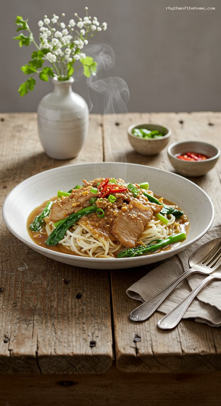 Rad Na: Wok-Seared Noodles in Silky Garlic-Soy Gravy