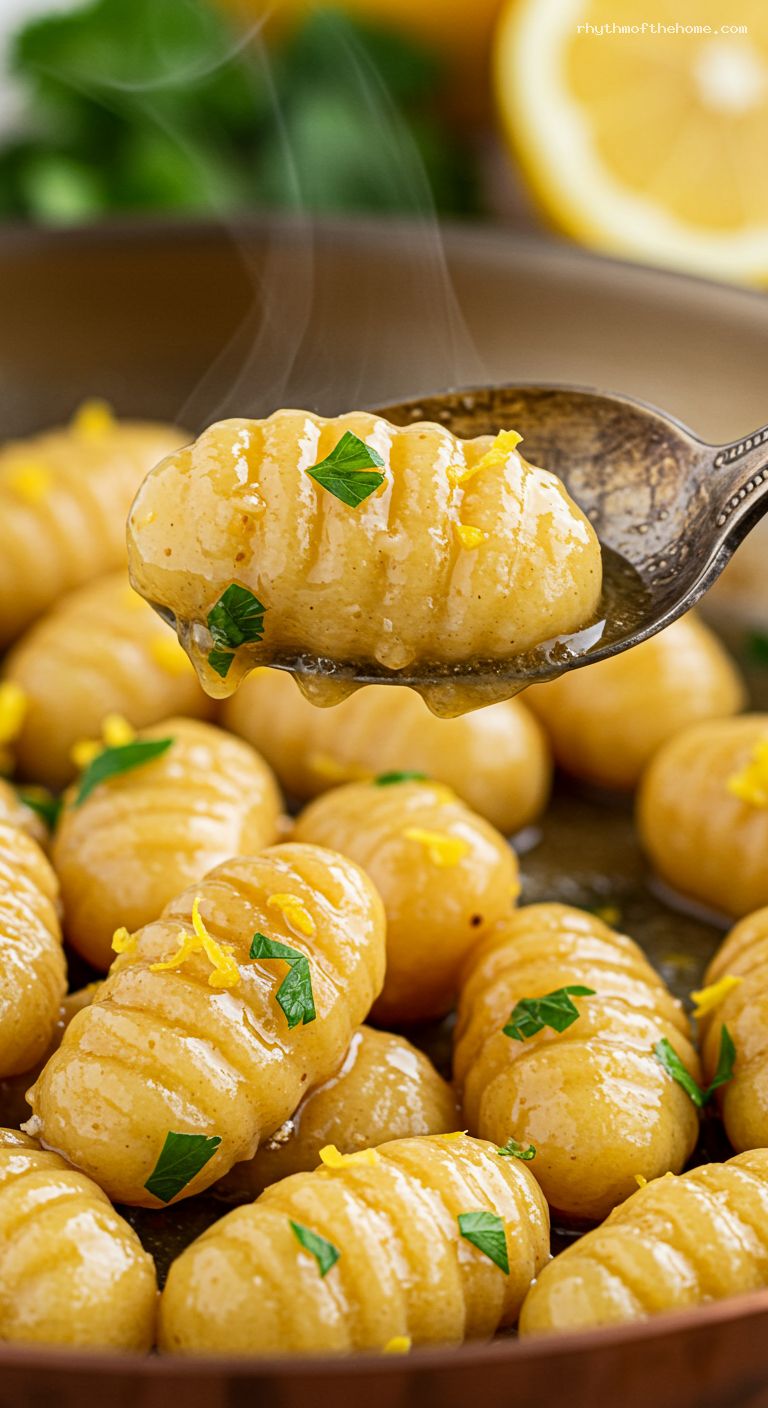 Roasted Garlic Miso Brown Butter Sauce – Closeup