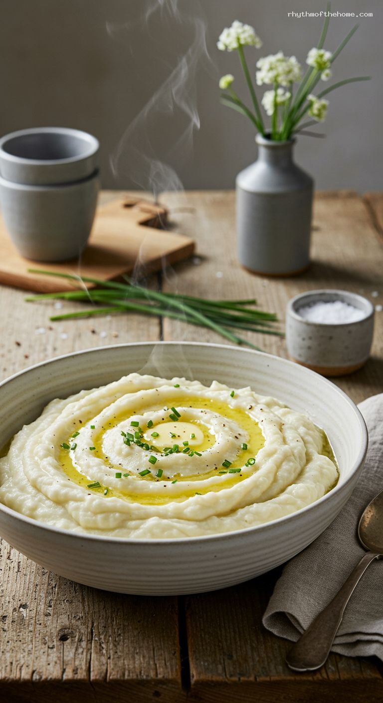 Silky Mashed Turnips with Cream, Butter, and Chives