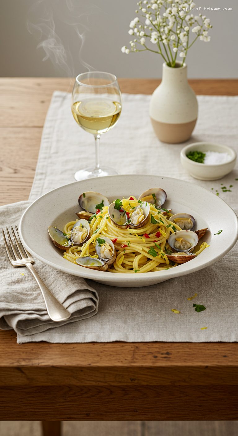 Spaghetti alle Vongole with Garlic and White Wine