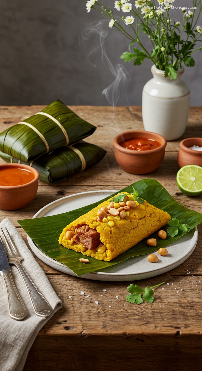 Tamal Santandereano with Pork Ribs and Corn Masa