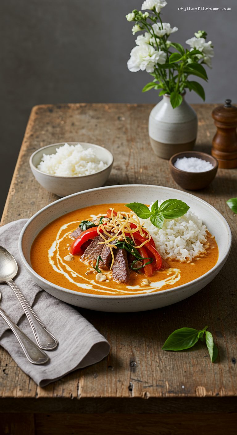 Thai Panang Curry with Beef or Chicken