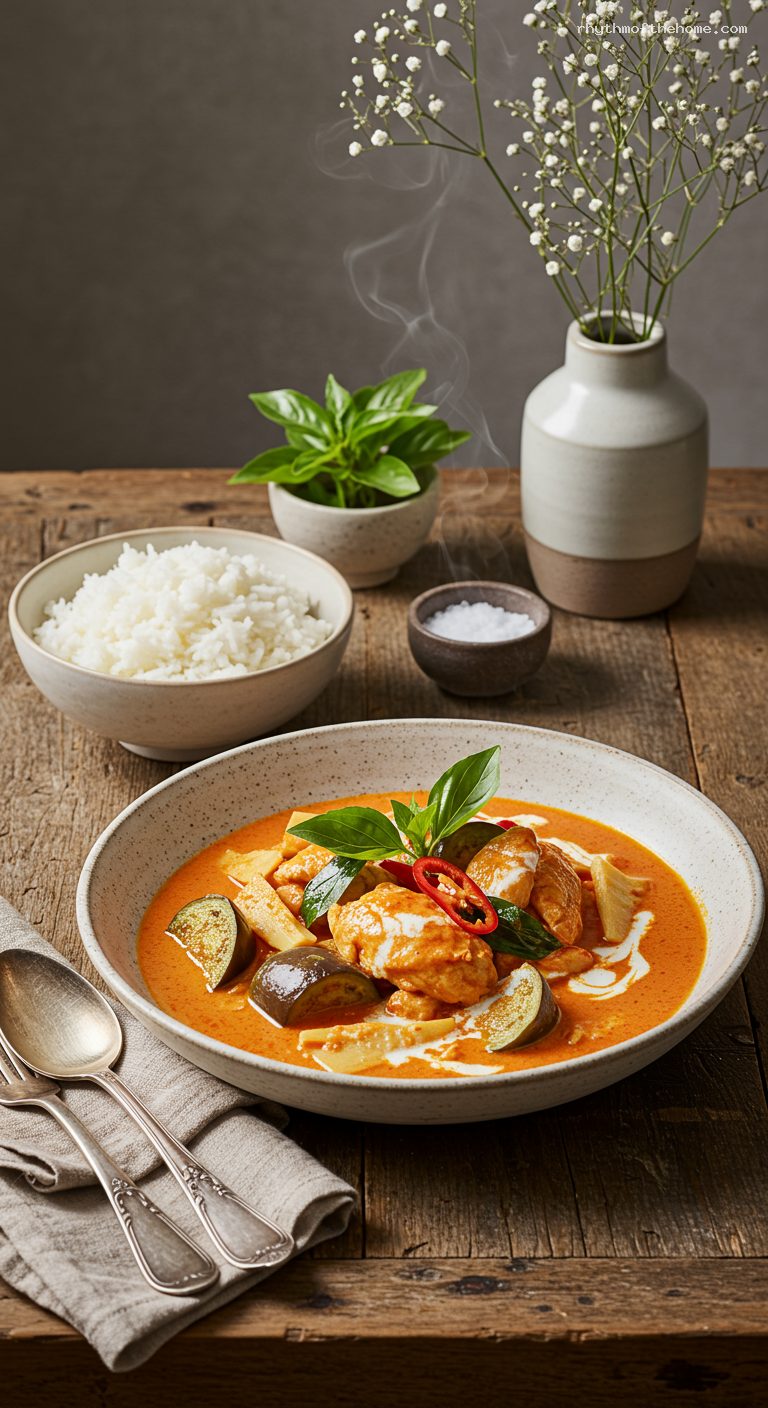 Thai Red Curry Chicken with Coconut Milk