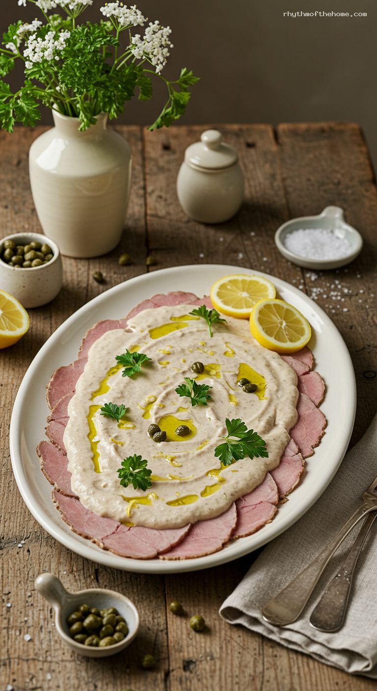 Vitello Tonnato with Silky Tuna Caper Sauce