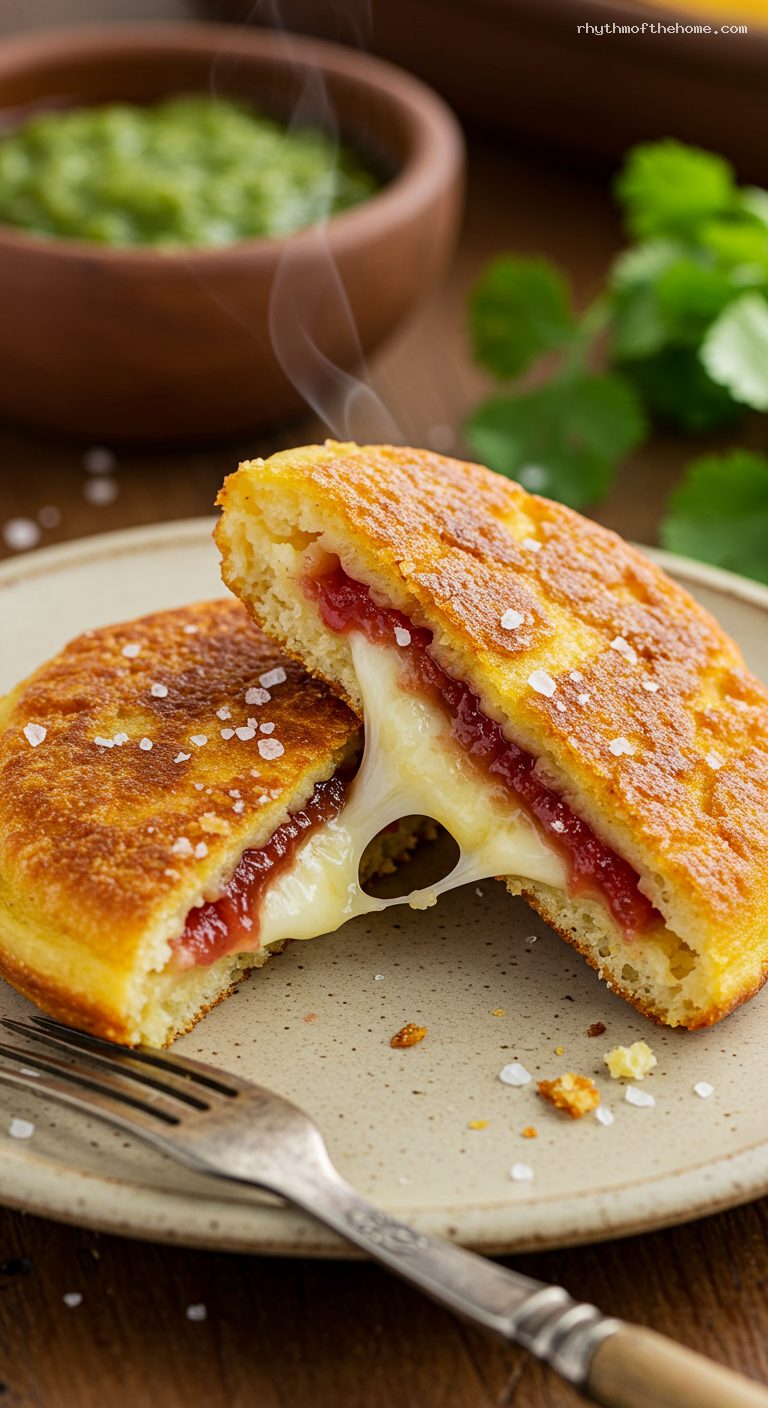 Aborrajados Vallunos: Cheese-Stuffed Ripe Plantain Fritters – Closeup