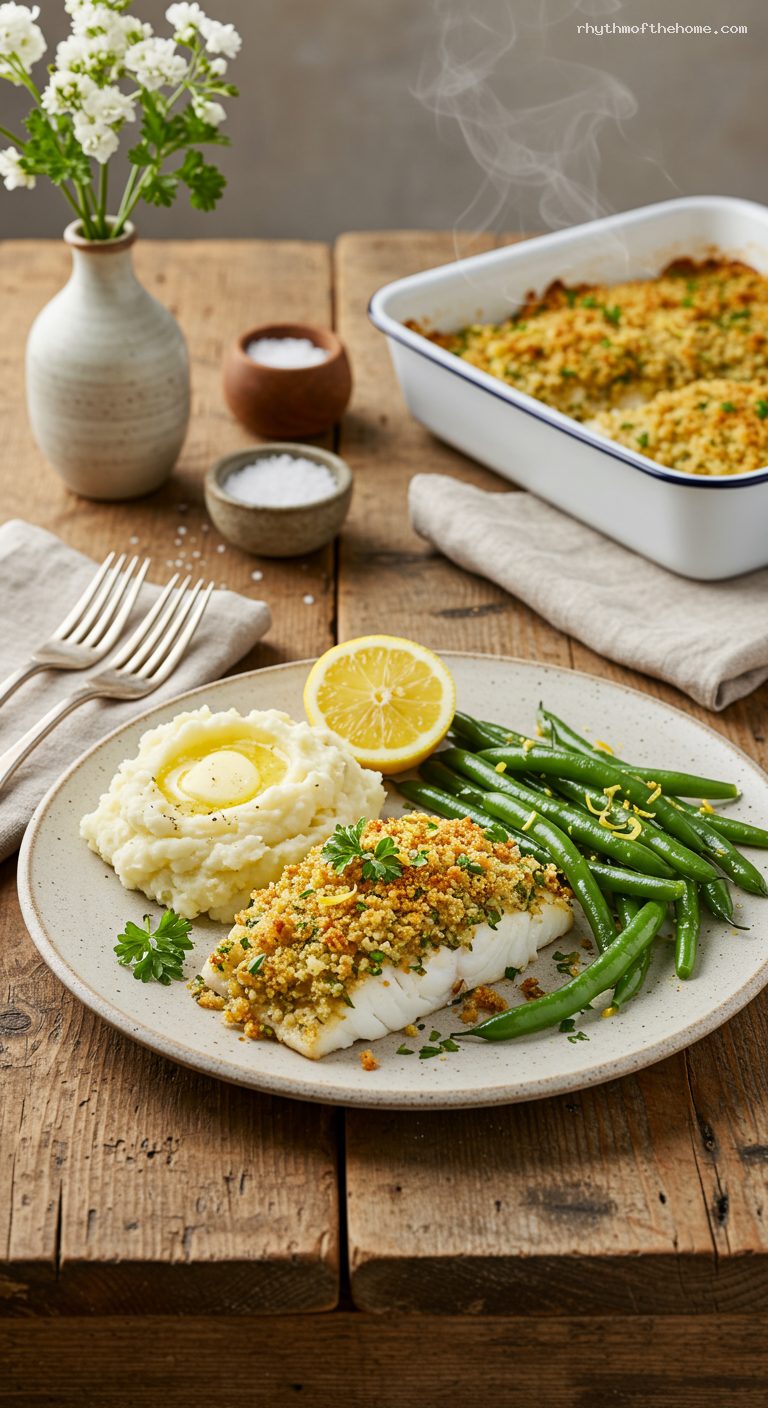 Baked Haddock with Buttery Ritz Cracker Topping
