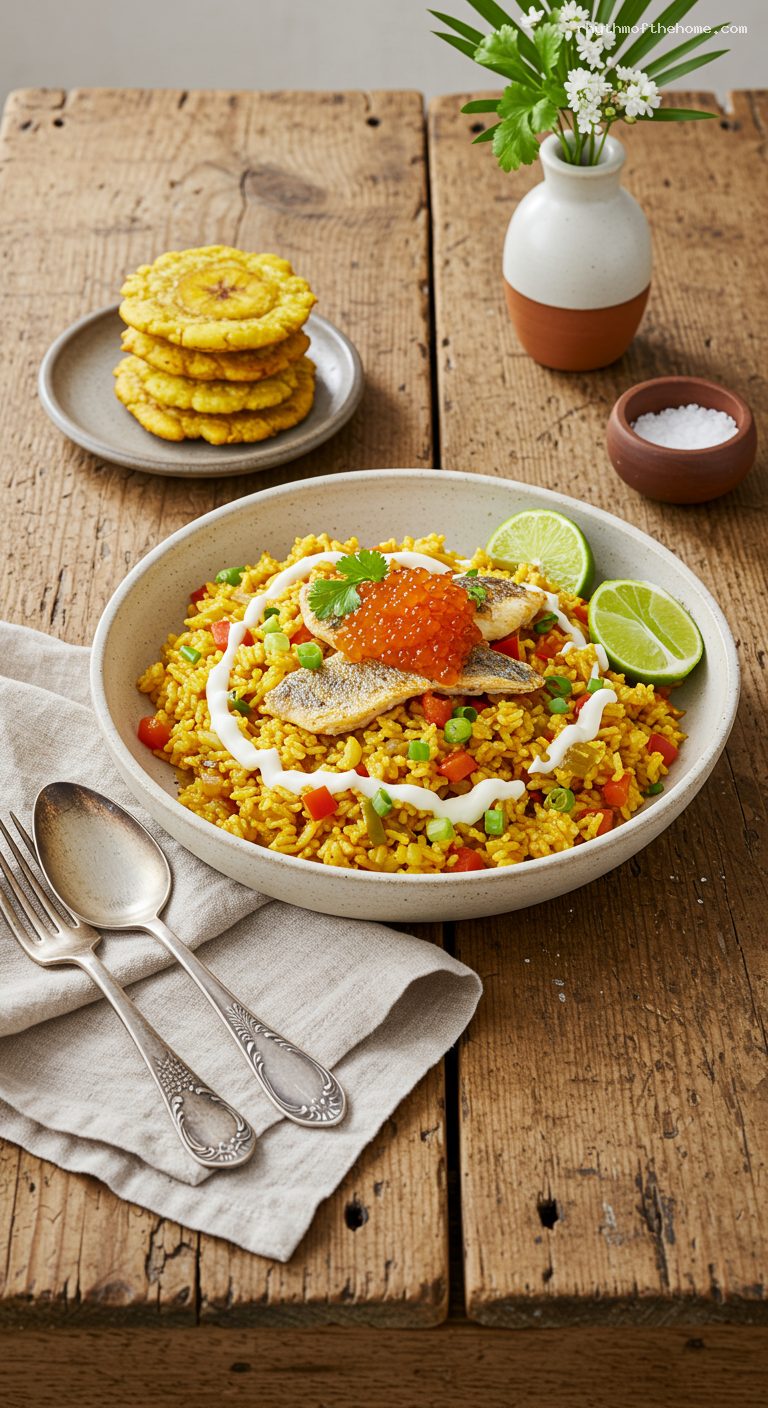 Barranquilla-Style Arroz con Lisa with Suero and Lime