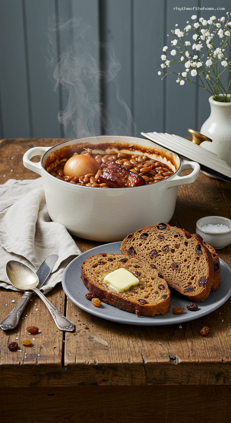 Boston Baked Beans with Steamed Brown Bread