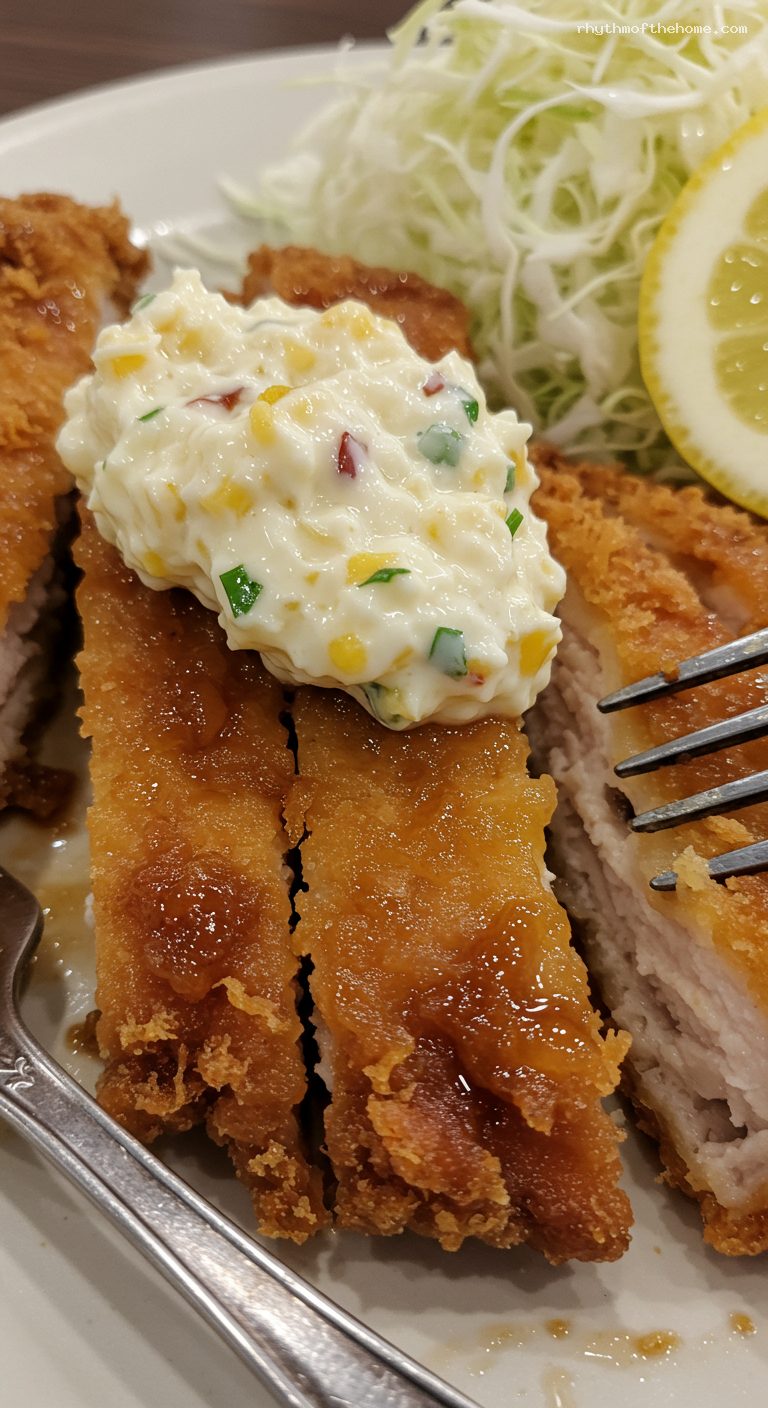 Chicken Nanban with Tangy Vinegar and Tartar Sauce – Closeup