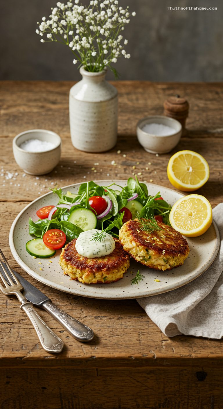 Classic Crab Cakes with Lemon-Dill Aioli