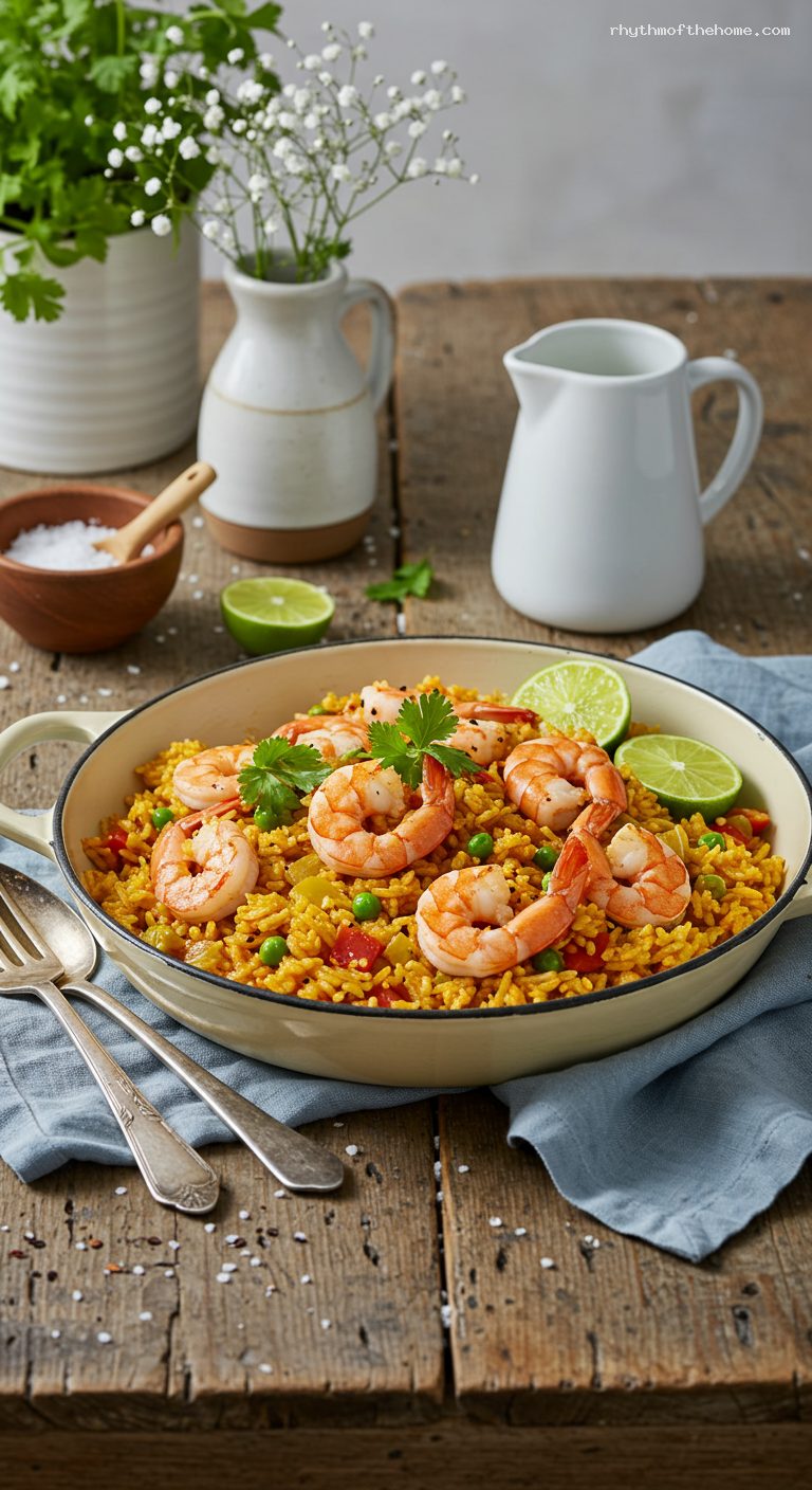Coastal Arroz con Camarones with Coconut and Achiote