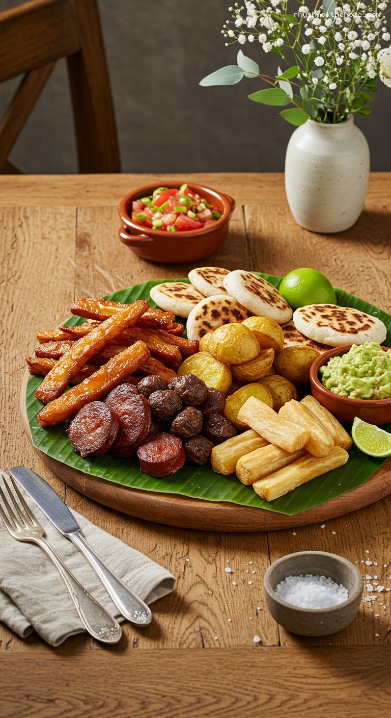 Colombian Picada Platter with Hogao or Guacamole