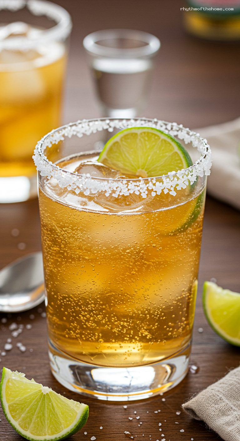 Colombian Refajo: Light Beer and Colombiana Soda – Closeup