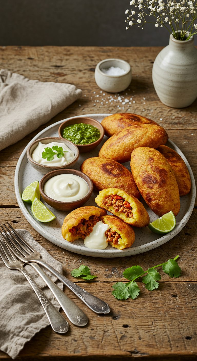 Crispy Yuca Carimañolas with Beef or Cheese