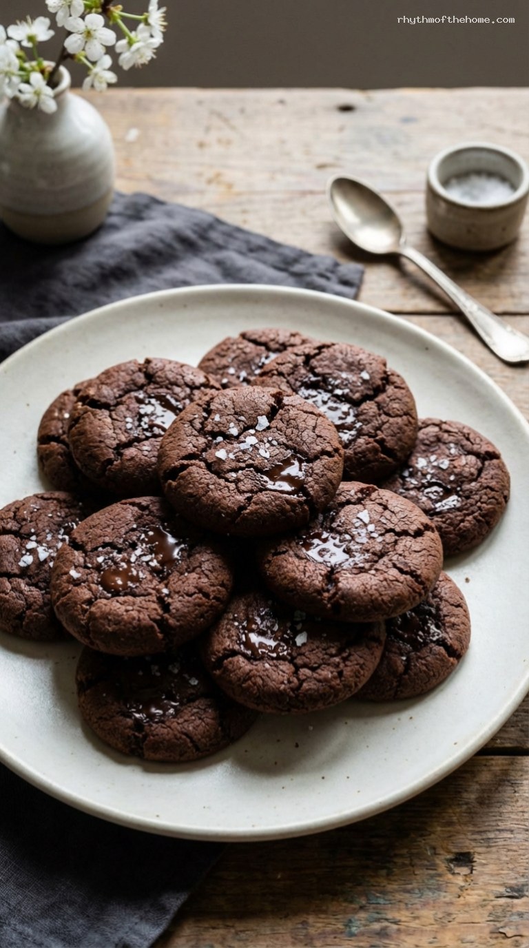 Dark Chocolate Rye Cookies With Chewy, Earthy Depth