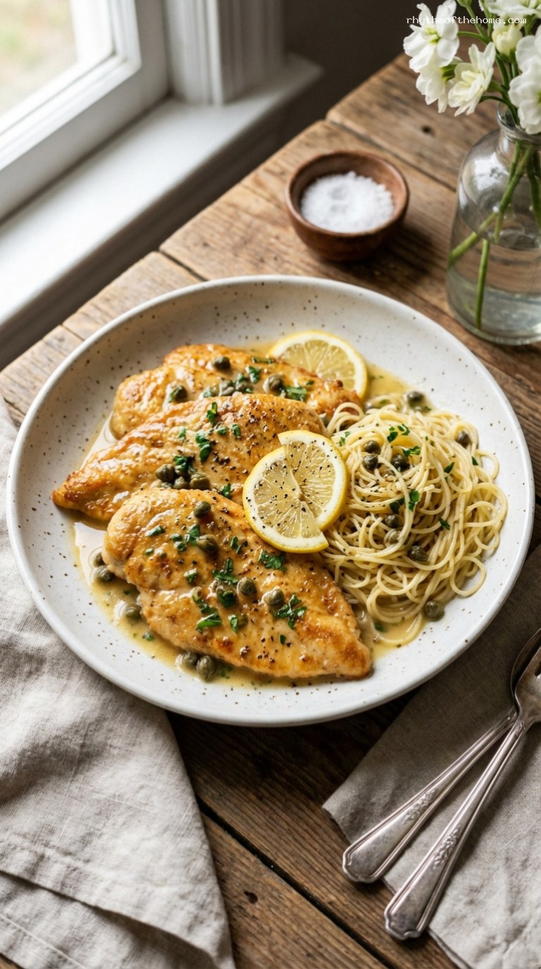 Easy Chicken Piccata With Lemon Caper Butter Sauce