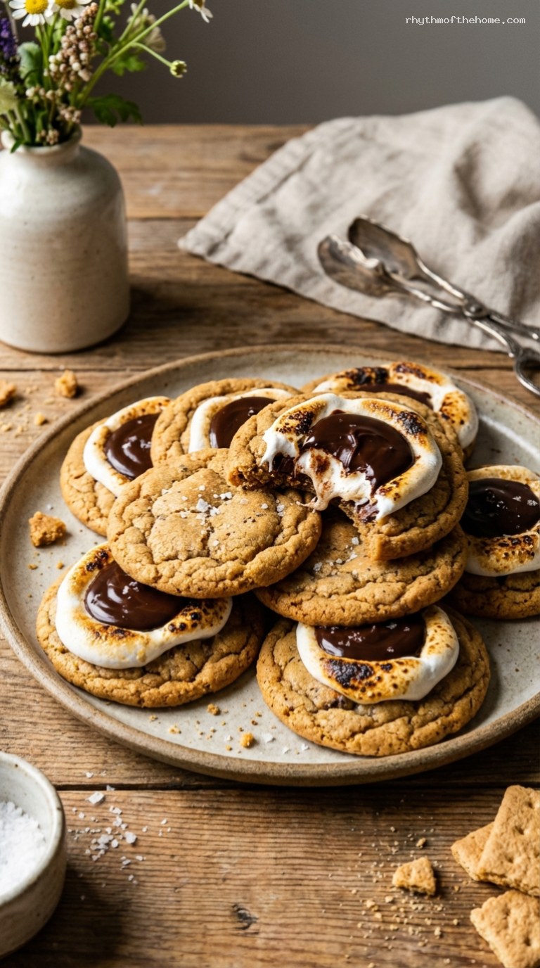 Graham Cracker S’mores Sandwich Cookies