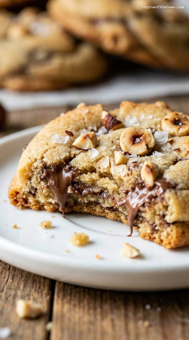 Hazelnut Chocolate Swirl Cookies with Ground Hazelnuts – Closeup