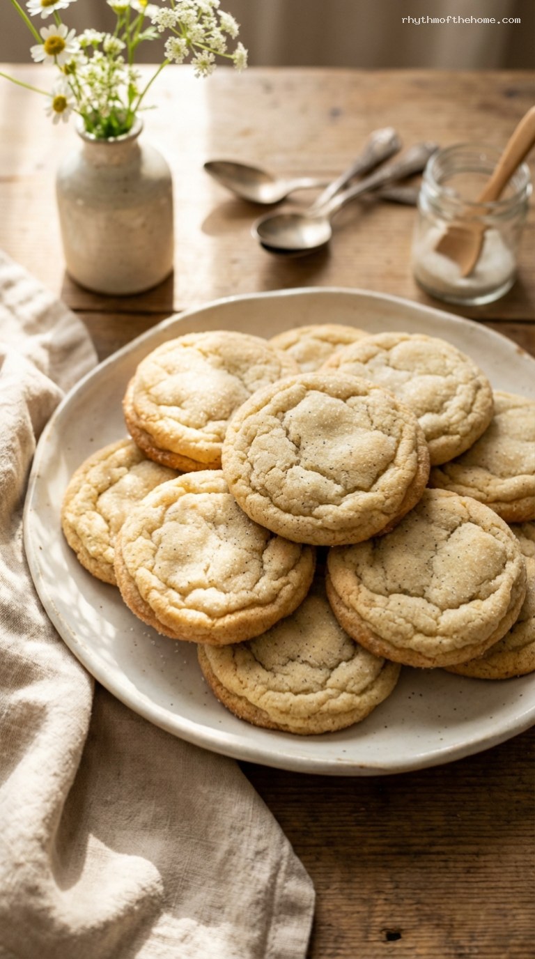 Intensely Aromatic Double Vanilla Bean Sugar Cookies