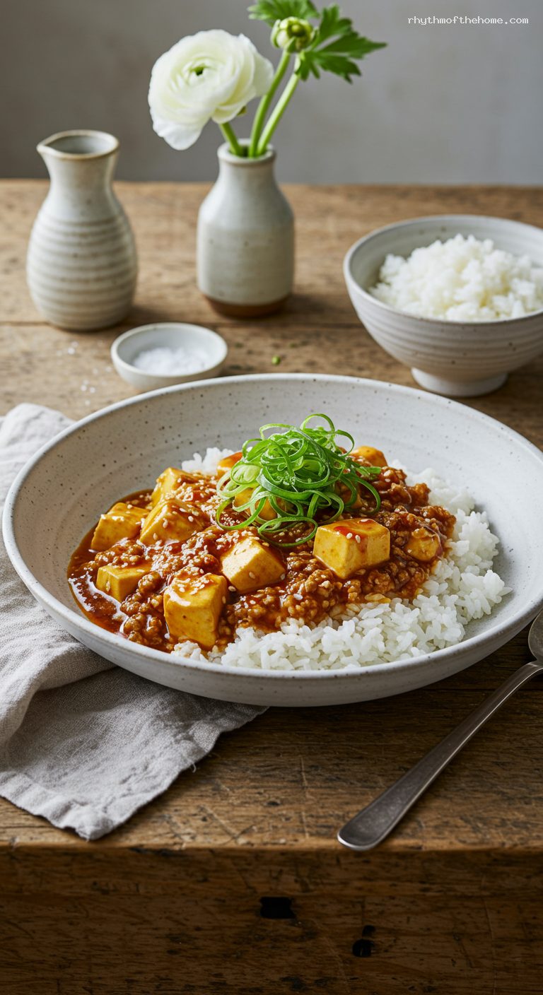 Japanese-Style Mabo Dofu with Miso-Soy Chili Sauce