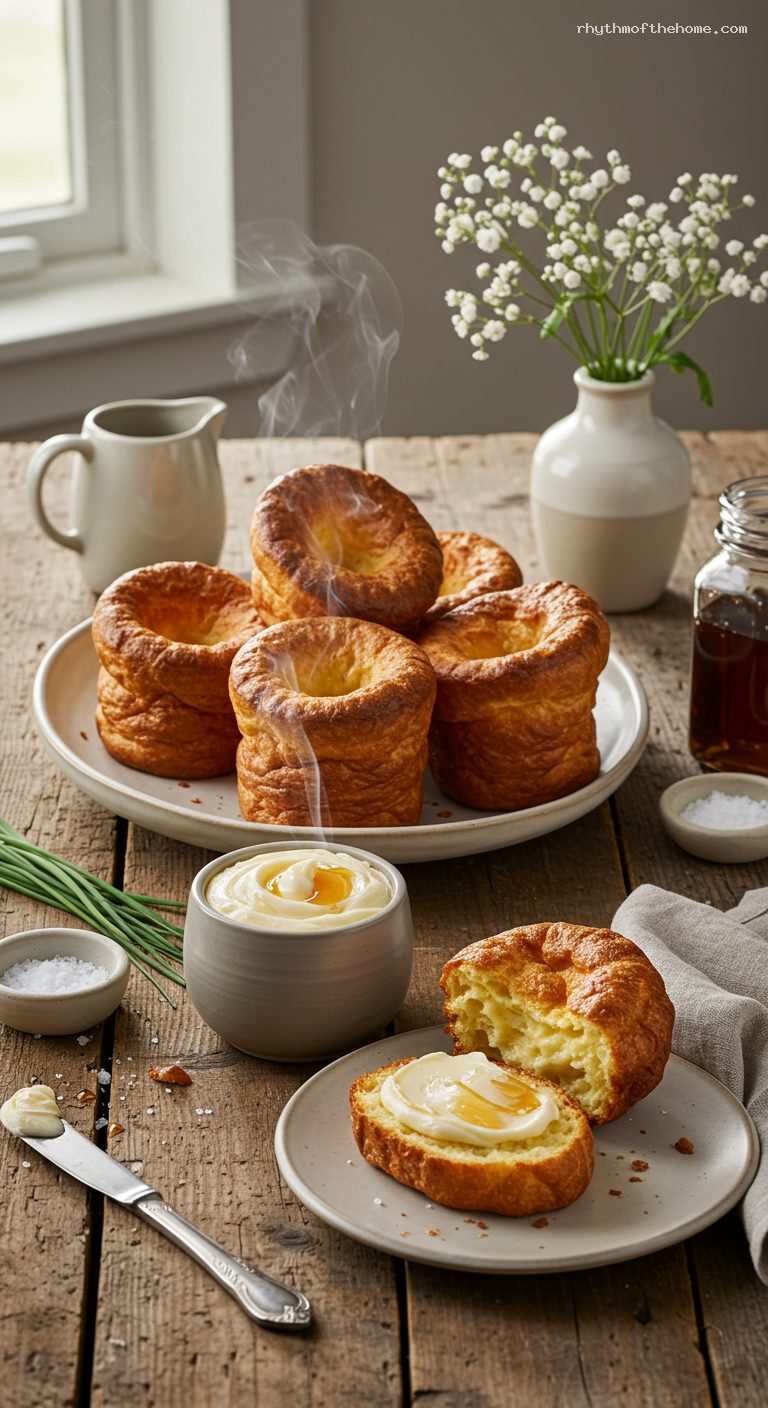 Jordan Pond–Style Popovers with Maple Butter