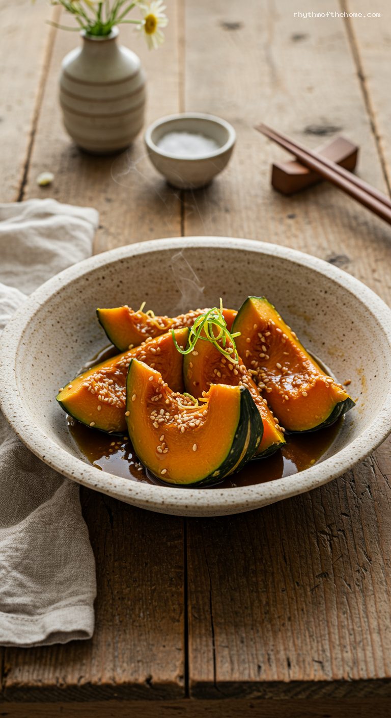 Kabocha No Nimono (Japanese Simmered Pumpkin)