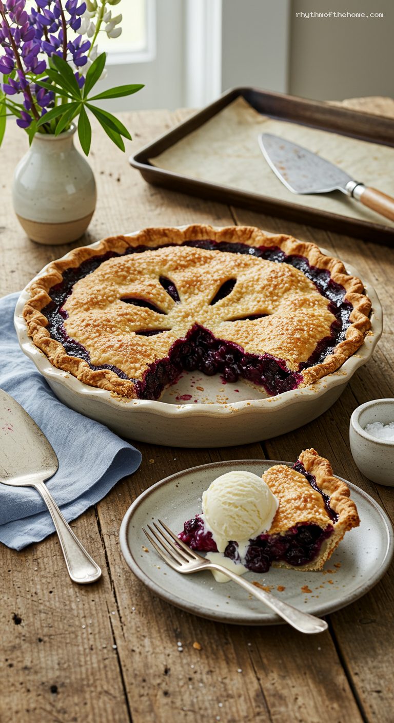 Maine Wild Blueberry Double-Crust Pie