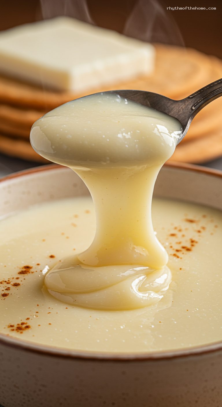 Manjar Blanco Vallecaucano with Cinnamon and Wafers – Closeup