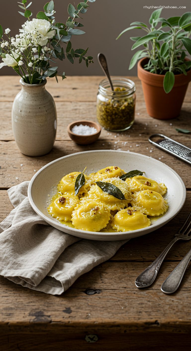Mantuan Pumpkin Tortelli with Sage Brown Butter