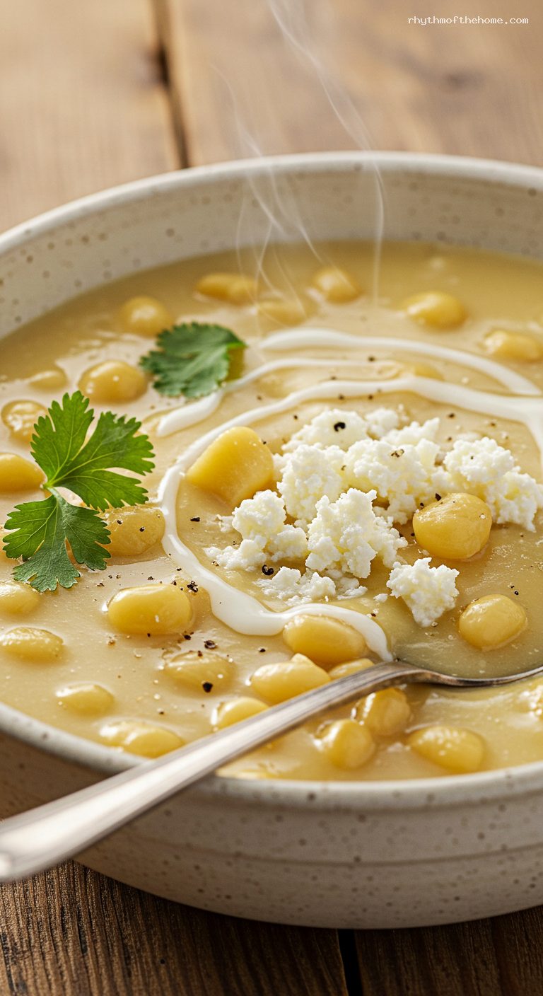 Mote de Queso: Coastal Yam and Cheese Soup – Closeup