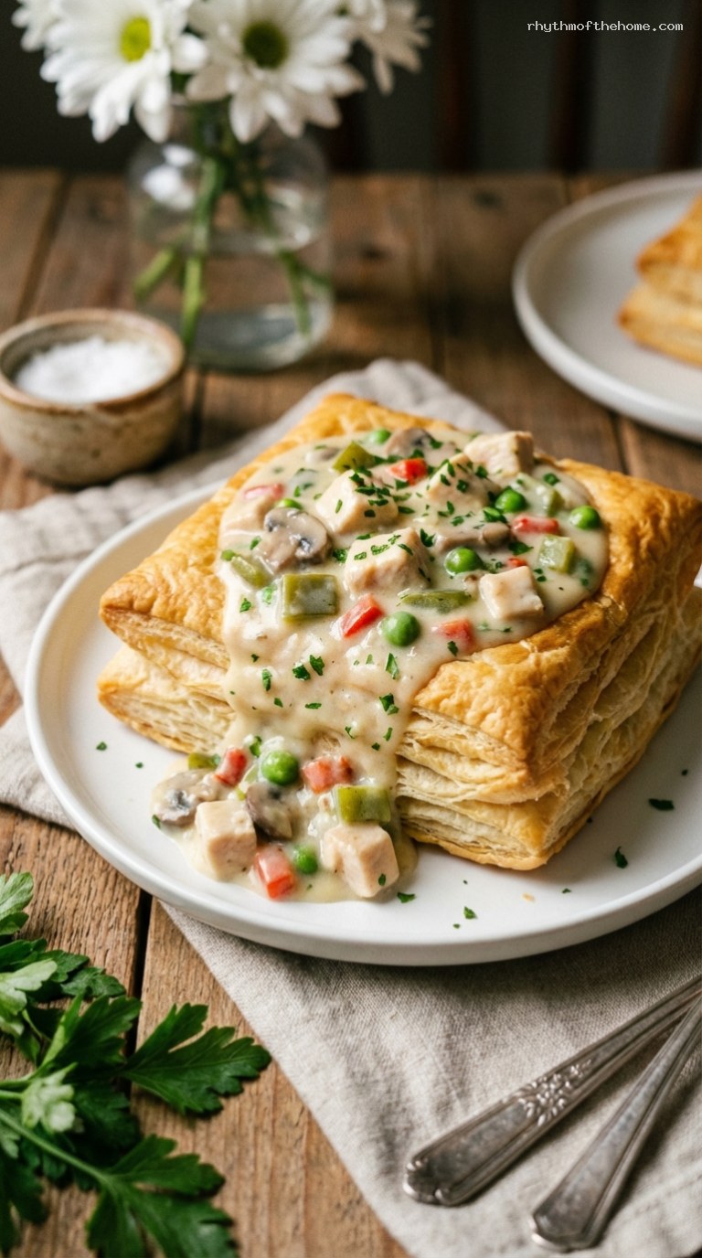 Retro Chicken à la King with Creamy Mushroom Sauce
