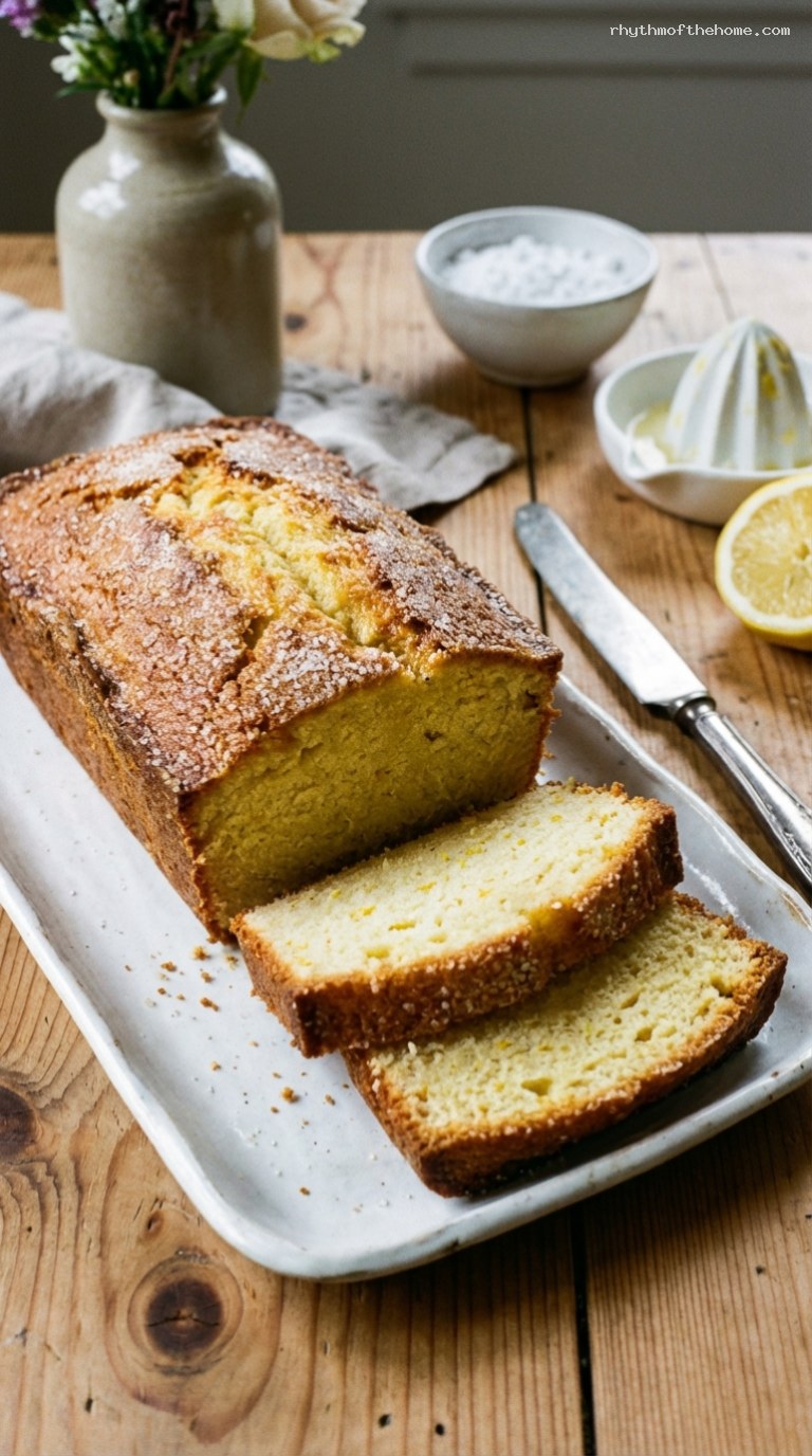 Rustic Ricotta Olive Oil Pound Cake With Citrus