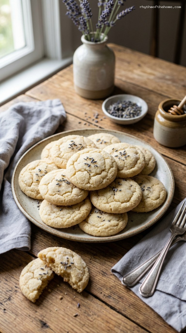Soft and Fragrant Honey Lavender Sugar Cookies