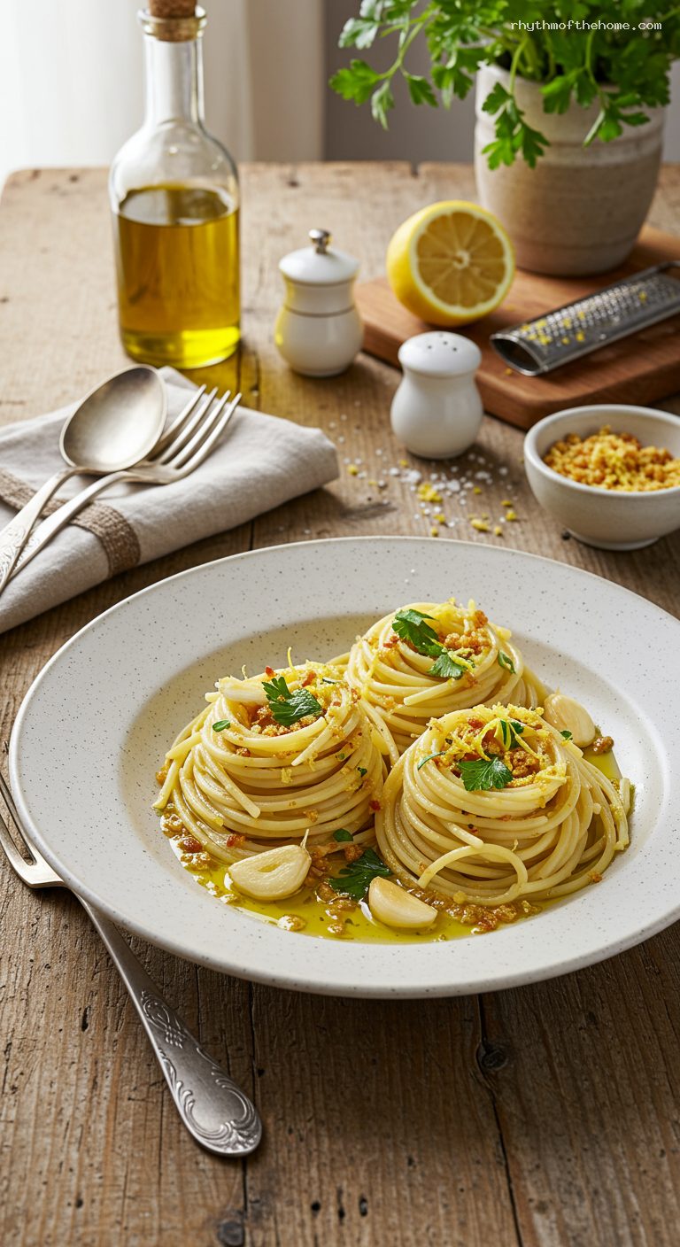 Spaghetti alla Muddica with Crispy Breadcrumbs
