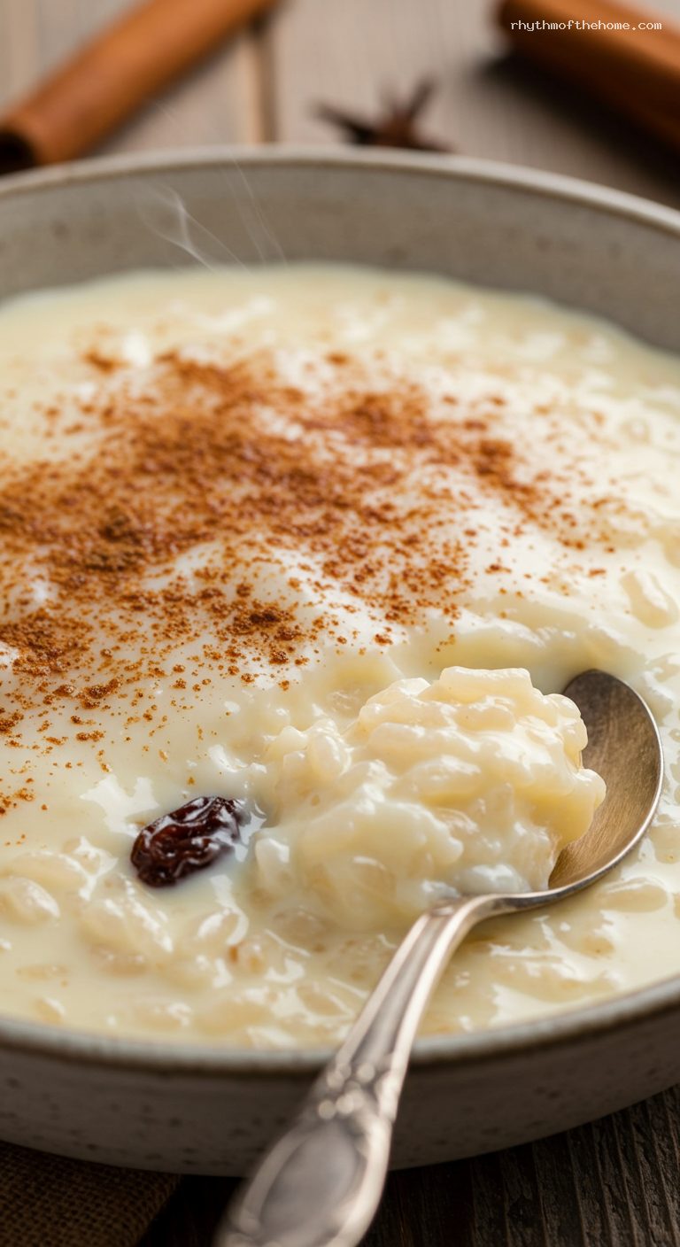 Ultra-Creamy Colombian Arroz con Leche – Closeup