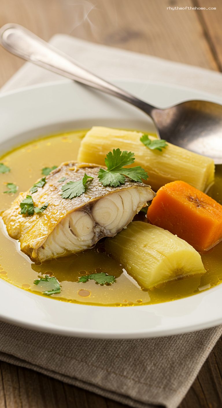 Viudo de Pescado: Tolima-Huila River Fish Stew – Closeup