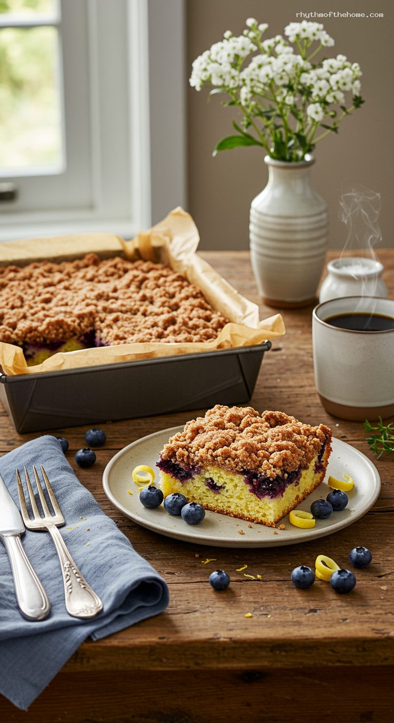 Wild Blueberry Buckle with Cinnamon Streusel