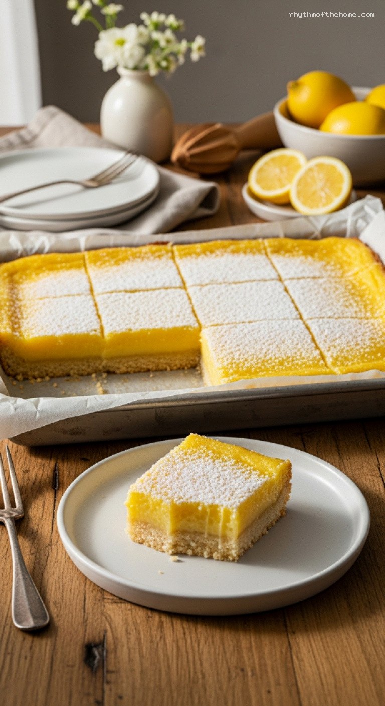 Classic Lemon Bars With Buttery Shortbread Crust