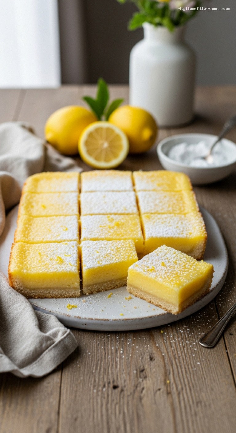Classic Lemon Bars With Buttery Shortbread Crust