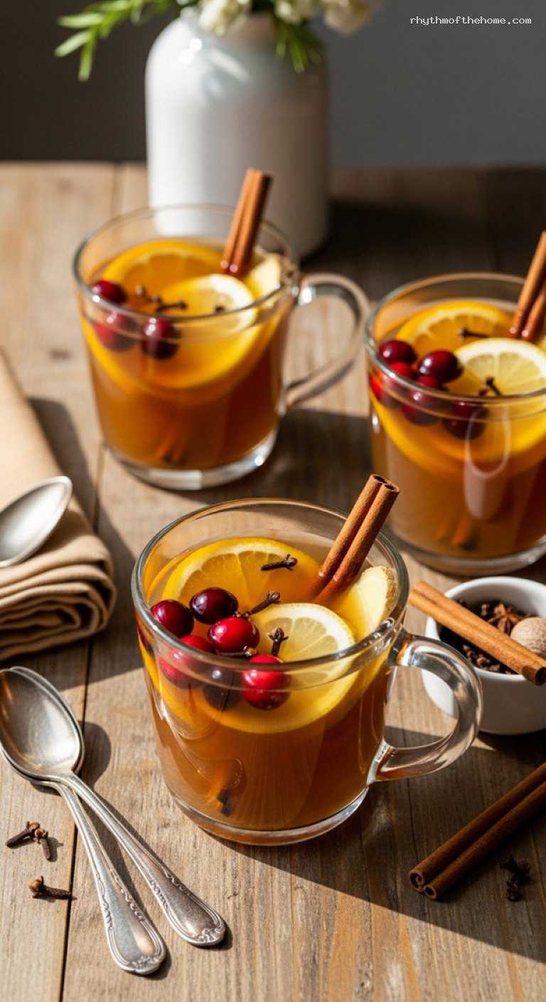 Cozy Spiced Holiday Apple Cider Punch