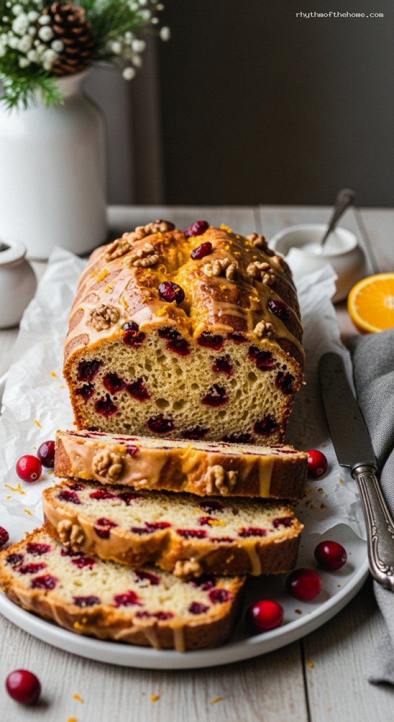 Cranberry Orange Walnut Holiday Bread