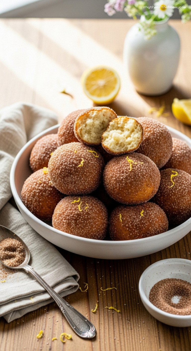 Crispy German Quarkbällchen With Cinnamon Sugar