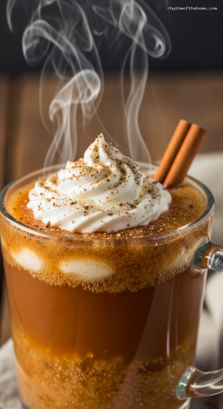 Holiday Hot Buttered Rum With Spiced Butter Batter – Closeup