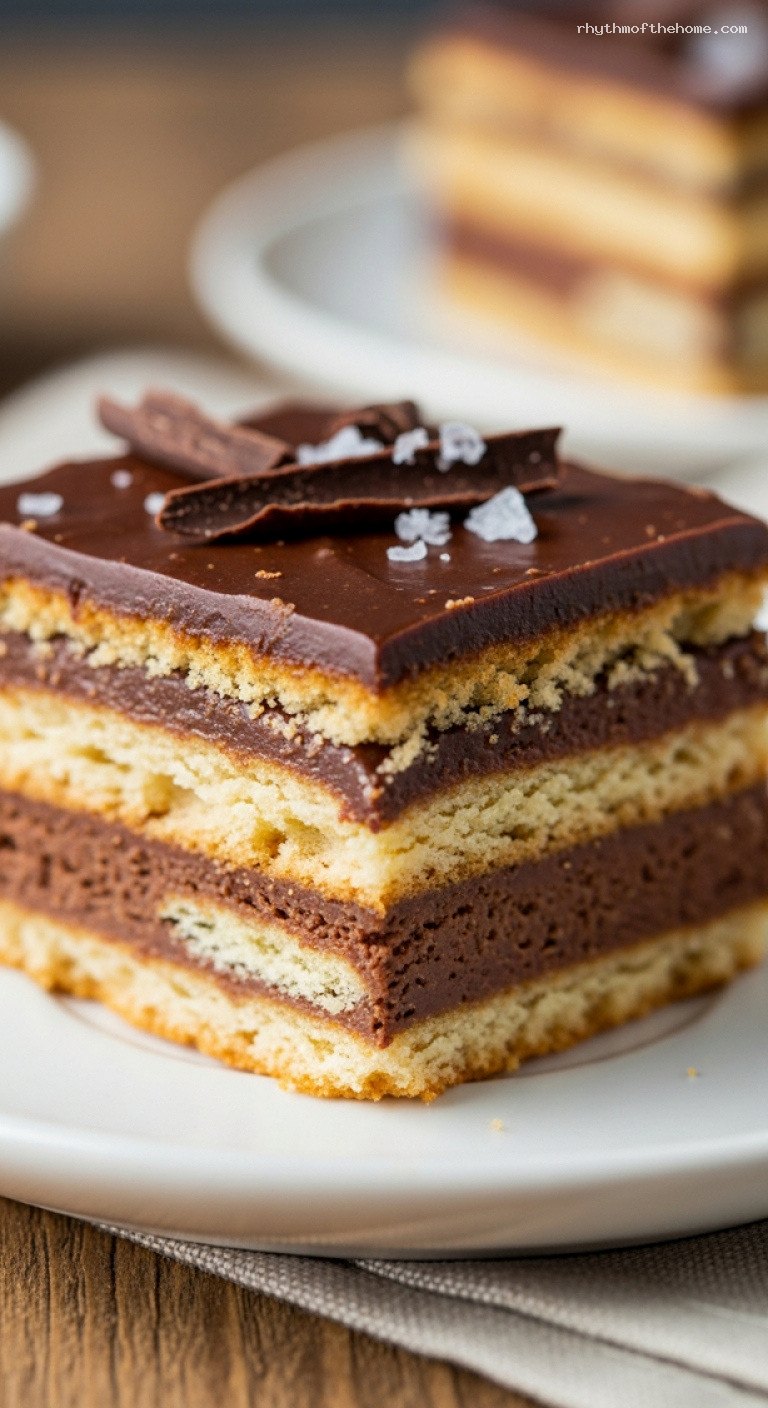 Kalter Hund: Nostalgic No-Bake Chocolate Biscuit Cake – Closeup