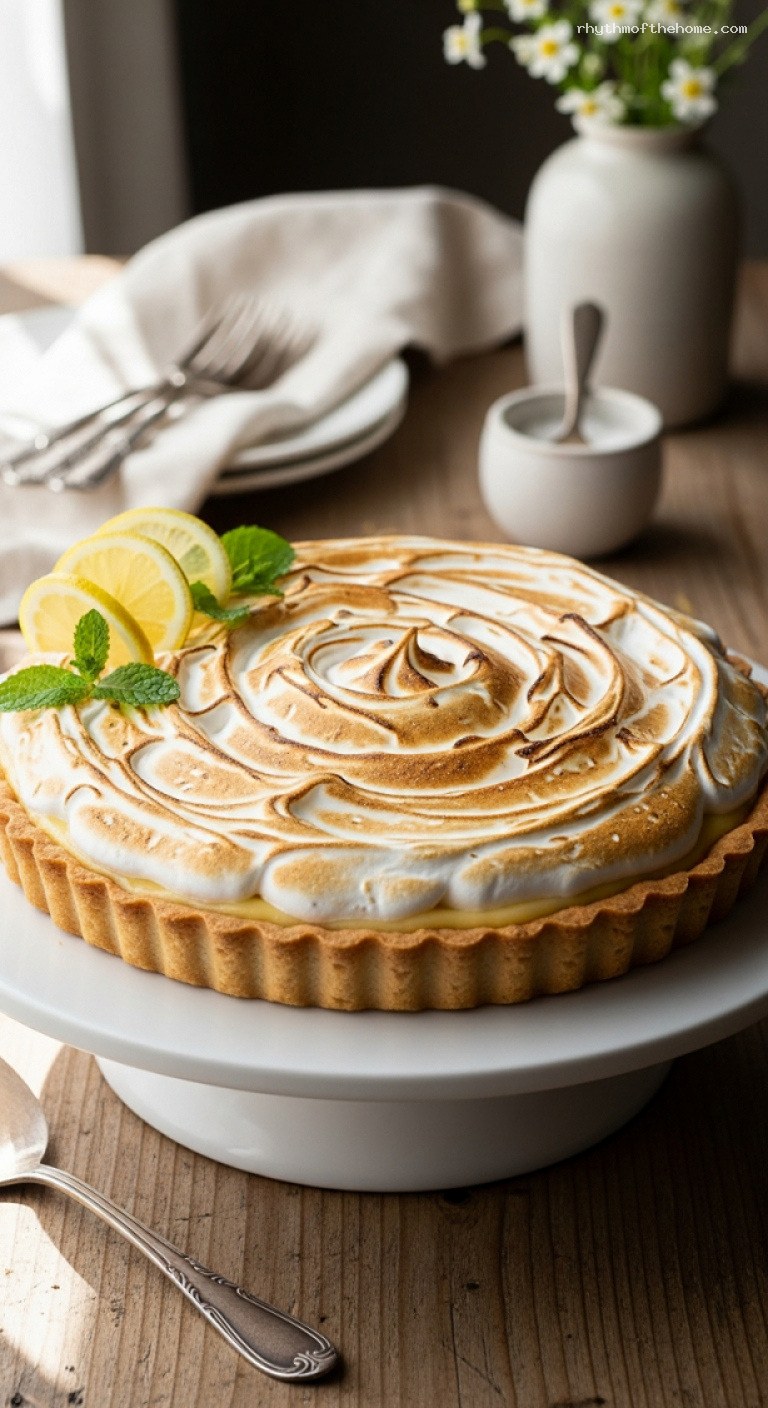 Light Lemon Meringue Pie With Toasted Swiss Meringue