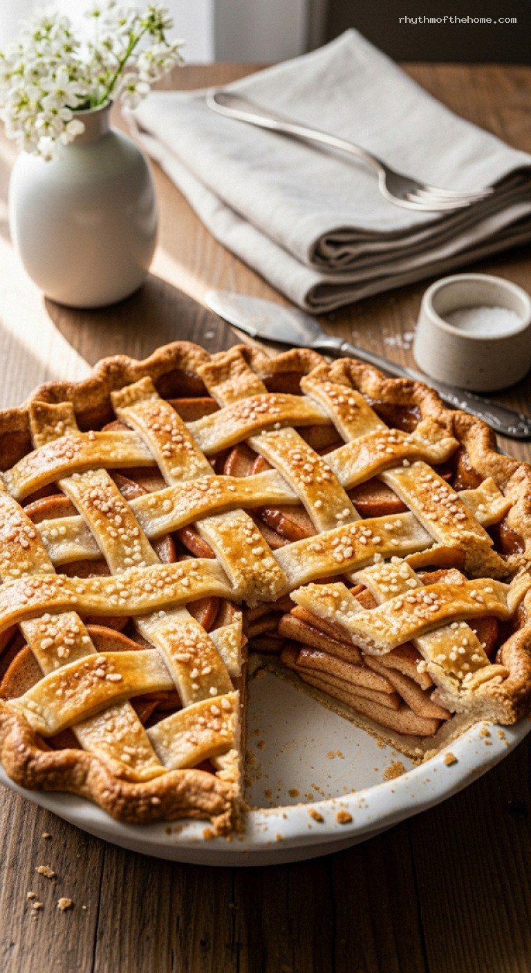 Old-Fashioned Double-Crust Apple Pie With Cinnamon Filling